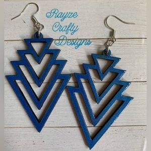 Bright blue geo drop